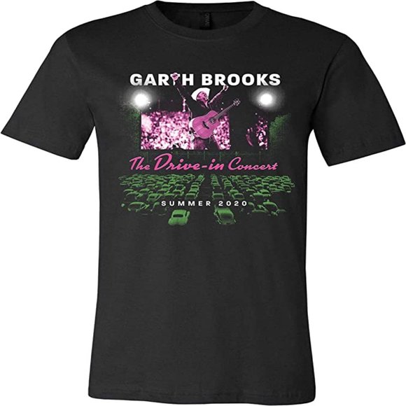 Garth Brooks Other - Garth Brooks Official 2020 Summer Drive-In Theater Event Black T Shirt Med. NEW